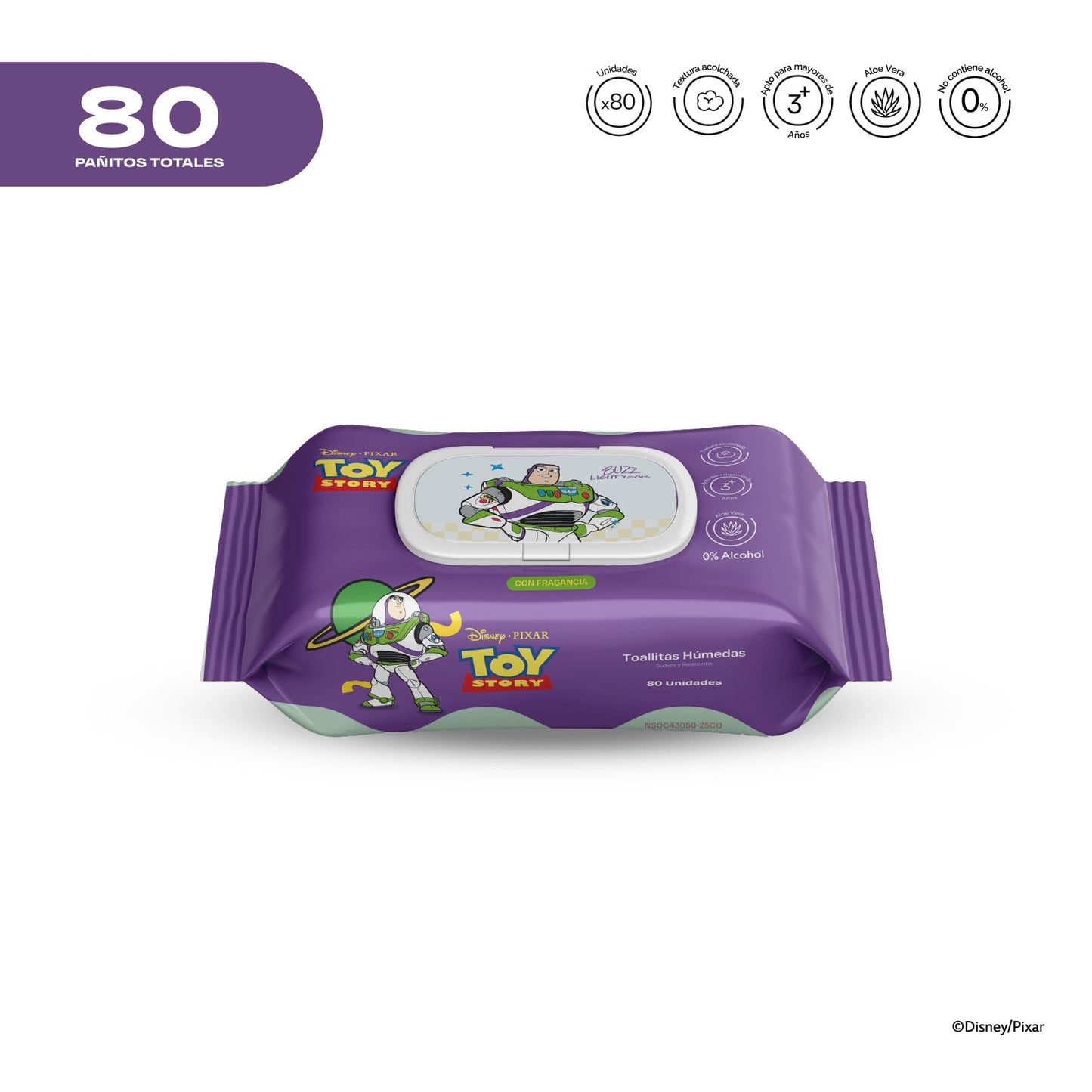 Pañitos Húmedos Pixar Toy Story Niños Buzz Lightyear