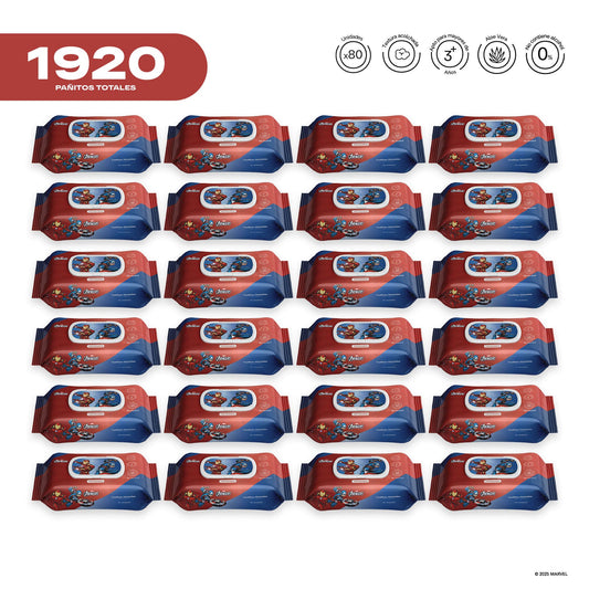 Pack x 24 Pañitos Húmedos Marvel Cosmos Avengers