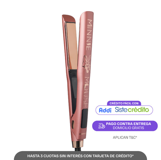 Plancha De Cabello Profesional En Titanio Cosmos Disney Rosette Minnie