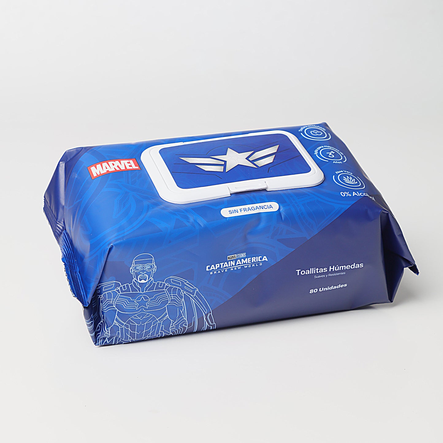 Pack x 6 Pañitos Húmedos Marvel Cosmos Capitán America