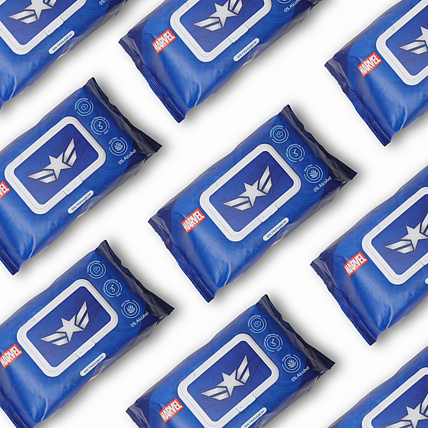 Pack x 6 Pañitos Húmedos Marvel Cosmos Capitán America