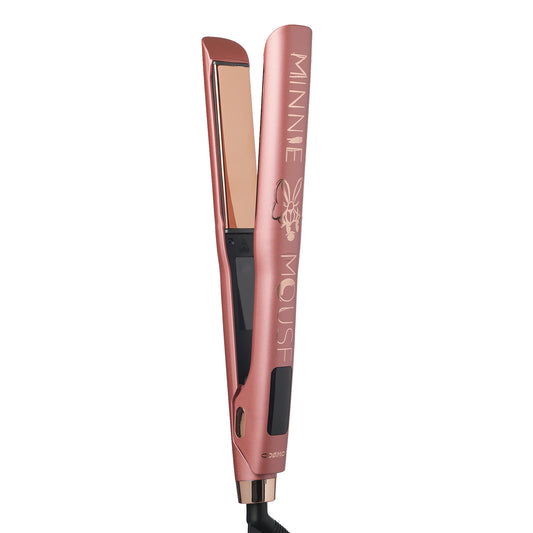 Plancha de Cabello Minnie Mouse Disney Cosmos Rosette – Alisado Rápido, Brillo y Control de Frizz