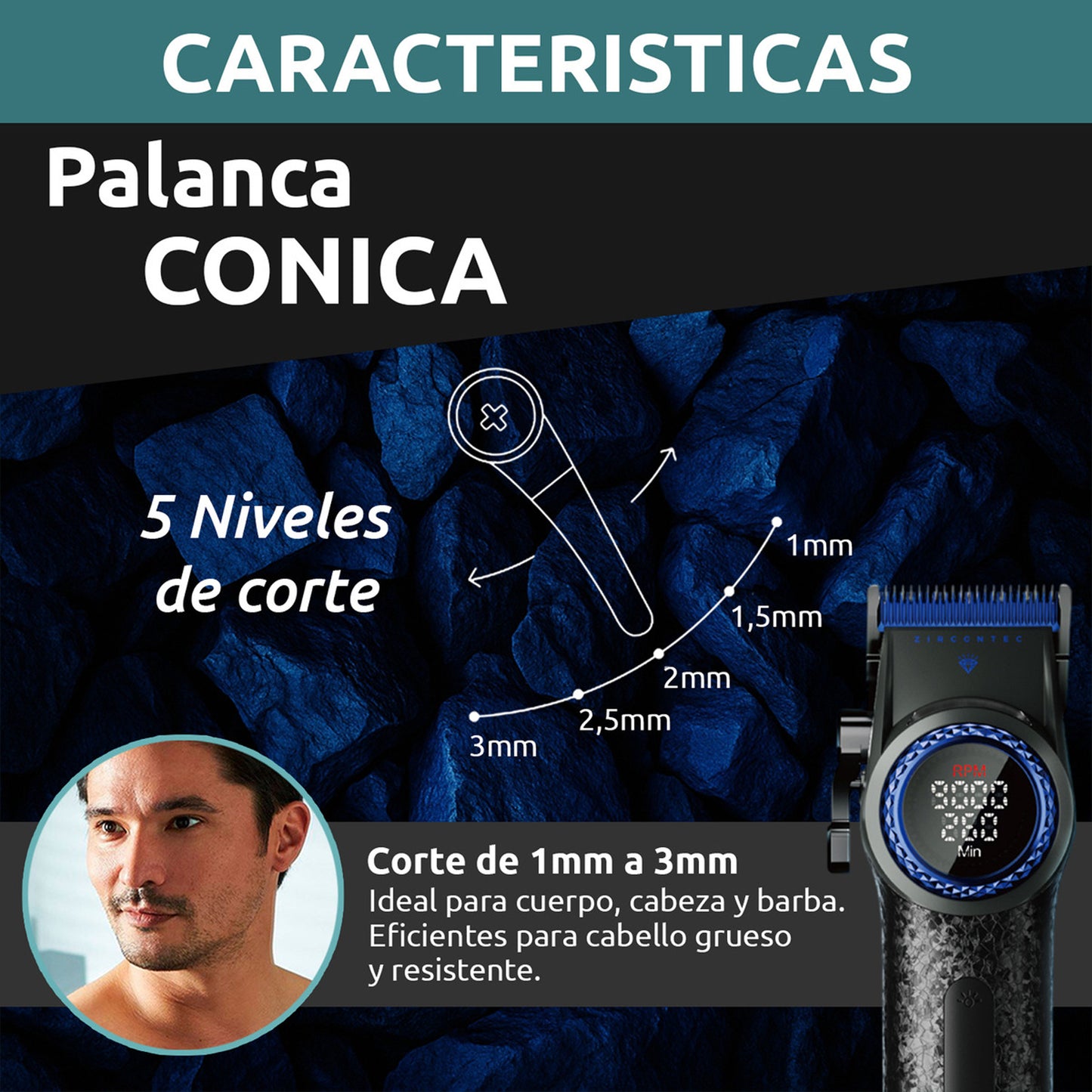 Maquina De Corte Inalambrica VGR V001 Blue Edition